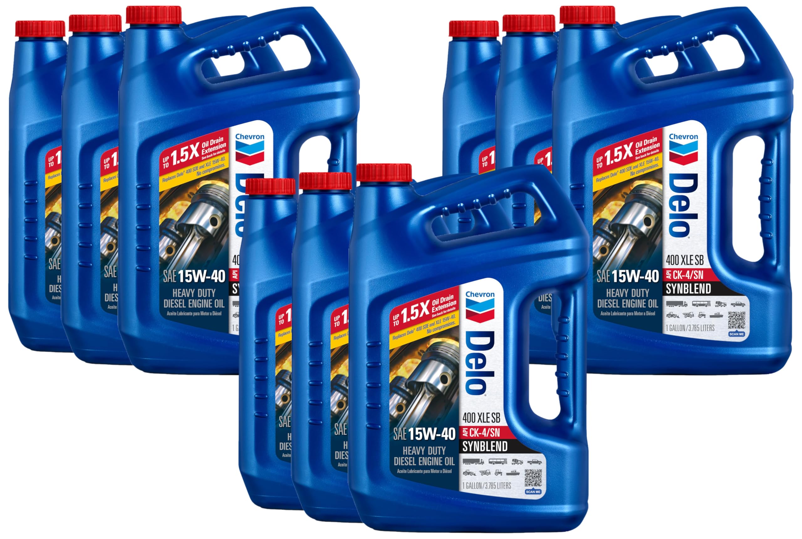 Amazon.com: Chevron Delo 400 XLE SAE Synblend Synthetic Blend Oil